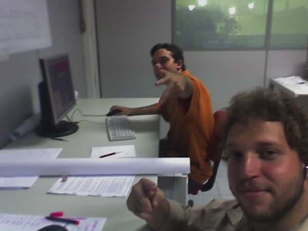 Mike no primeiro emprego na área de projetos
